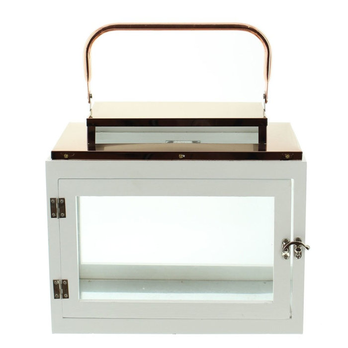 Mercer41 10'' H Copper Tabletop Lantern & Reviews Wayfair